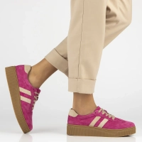 Skórzane sneakersy Filippo DP6776/25 FH BE fuksja