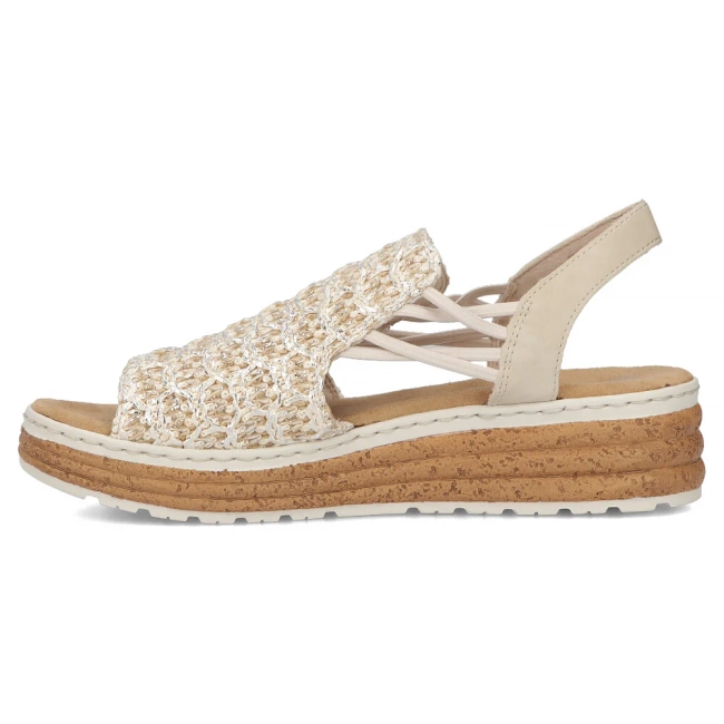 Sandals Rieker 62741-60 beige