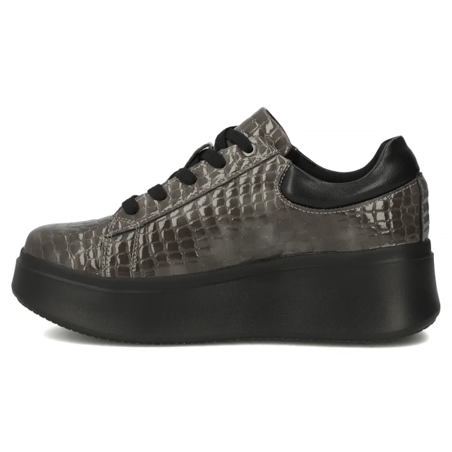 Leather sneakers Filippo DP7412/25 GR CR grey
