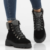 Leather ankle boots Filippo DBT6381/24 BK black