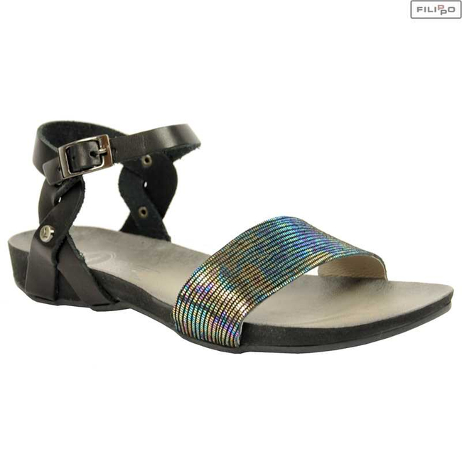 Sandals LEMAR 40027 black+black petrol 8023432