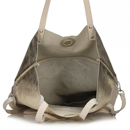 Handbag Toscanio Shopper Leather C29 creamy gold