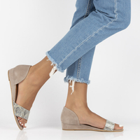 Leather sandals Filippo 01971-56/00-5 beige