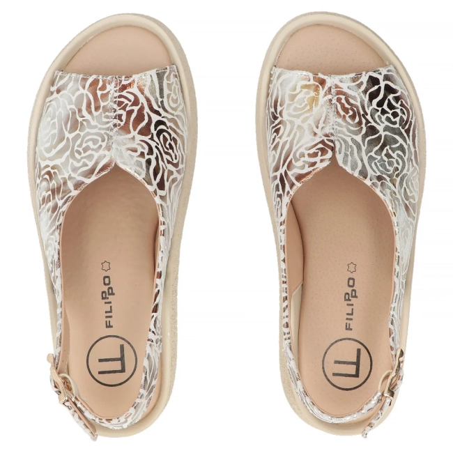 Leather sandals Filippo DS7581/26 GO gold