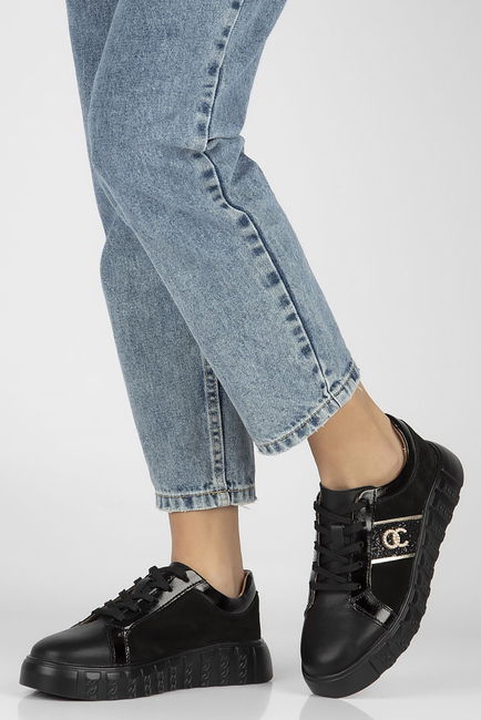 Leather shoes Filippo DP4587/23 BK black