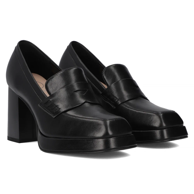 Leather shoes Filippo DP6172/24 BK black