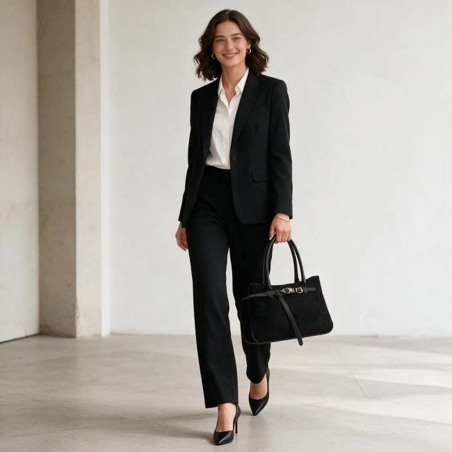 Black handbag Forma