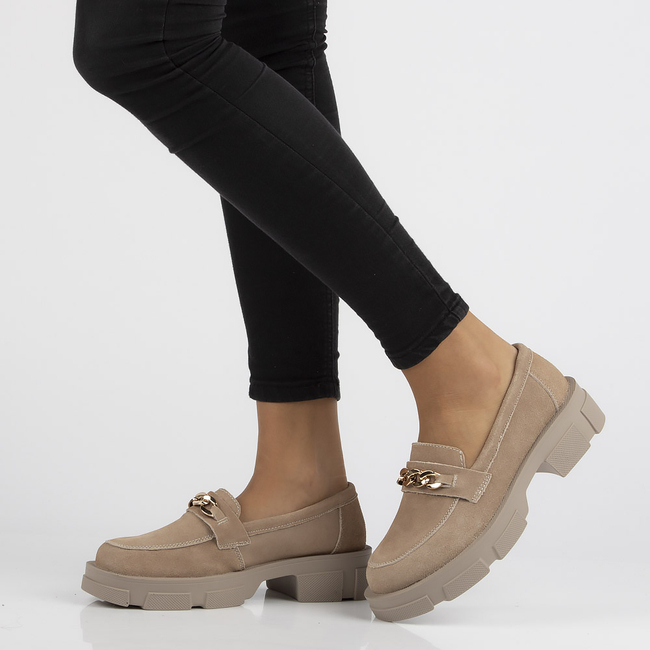 Leather shoes Filippo DP3221/21 BE beige