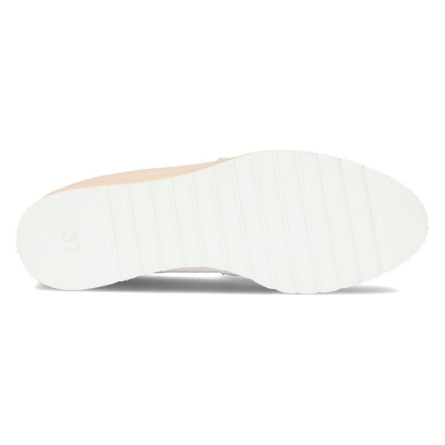 Skórzane półbuty Filippo 091 beżowe