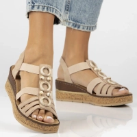 Sandals Rieker 63778-31 pink