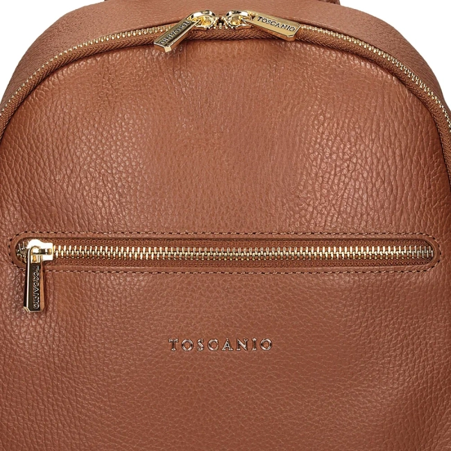 Leather backpack Toscanio F193 brown