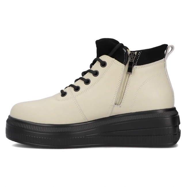 Leather ankle boots DBT6506/24 BE beige