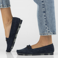 Leather loafers Filippo DP1202/23 NV navy blue