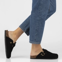 Leather flip-flops Filippo DK7918/26 BK black