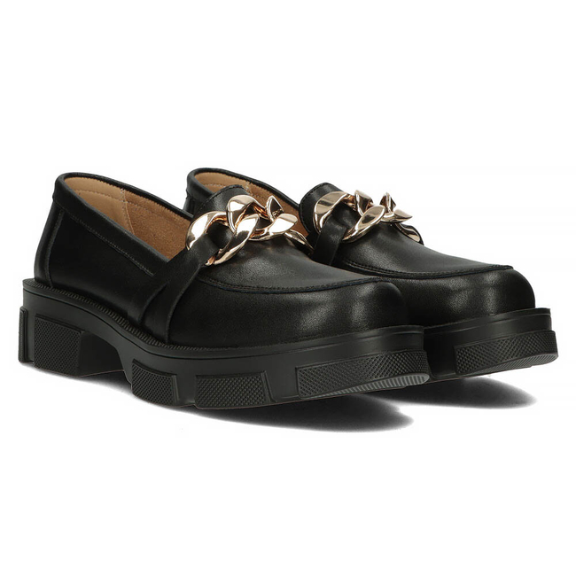 Leather shoes Filippo DP3221/23 BK black
