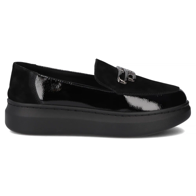 Leather shoes Filippo DP7216/25 BK black