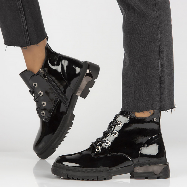 Leather ankle boots Filippo DBT4173/22 BK black
