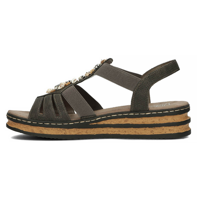 Sandals Rieker 62949-45 grey