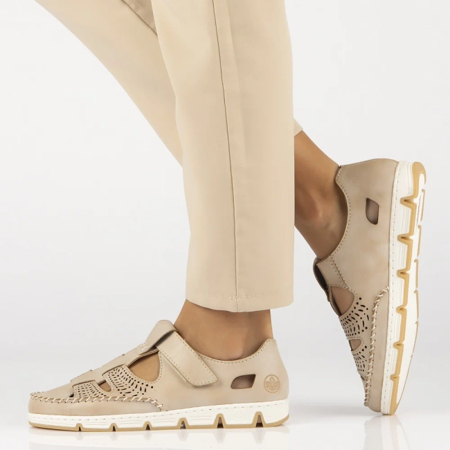 Leather Shoes Filippo 49958-61 beige