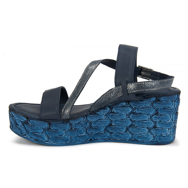 Sandały Tamaris 1-28215-28 869 Navy Blue Met.