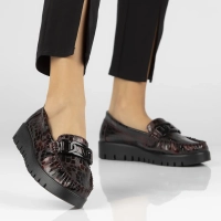 Leather loafers Filippo DP3334/23 BG burgundy