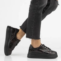 Skórzane sneakersy Filippo DP7118/25 BG bordowe