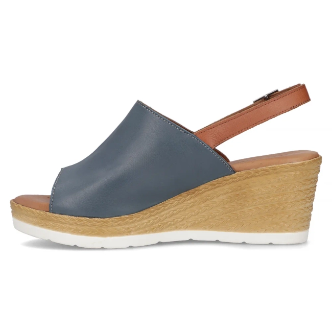 Leather sandals Artiker 54C0684 navy