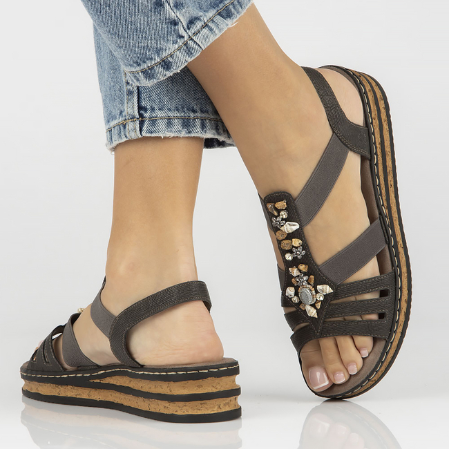 Sandals Rieker 62949-45 grey
