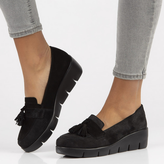 Leather shoes Filippo DP3162/22 BK SU black