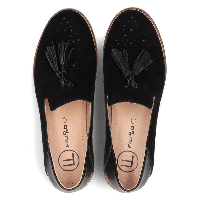 Leather loafers Filippo DP2332/21 BK black