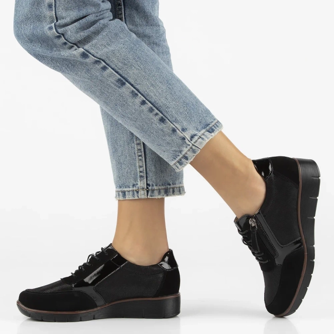 Leather shoes Filippo DP4912/25 BK black