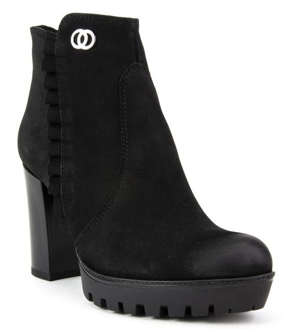 Ankle Boots Claudio Rosetti 440 Black Nubuck