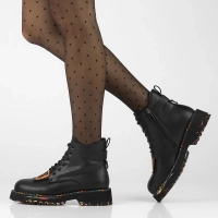 Skórzane botki Artiker 55C0516 czarne