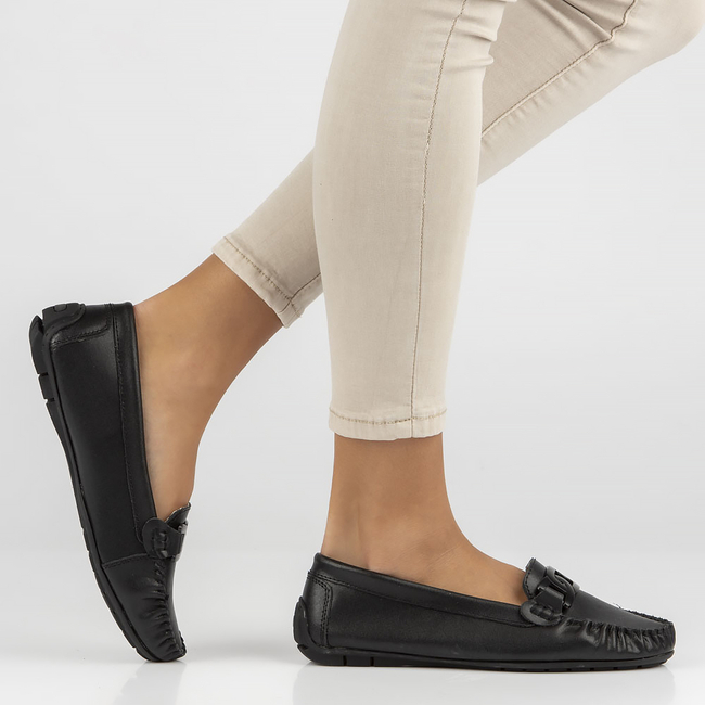 Leather loafers Filippo DP4547/23 BK black