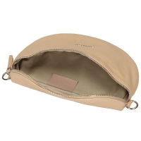 Beige leather crossbody bag Toscanio F181