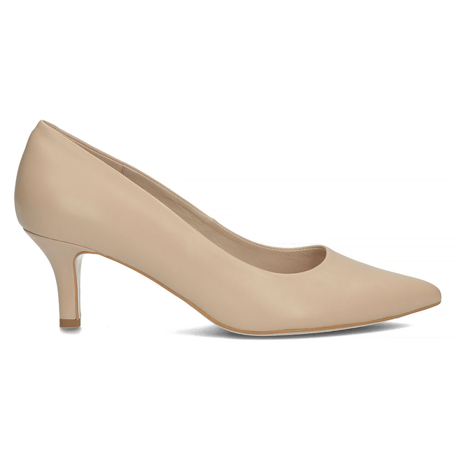 Leather pumps Bravo Moda 1759 beige