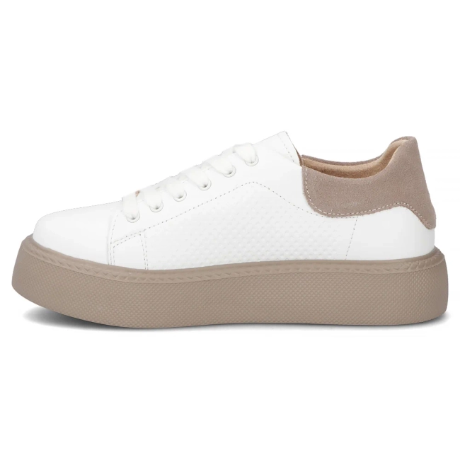 Leather sneakers Filippo DP7502/26 WH white