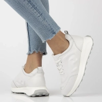 Skórzane sneakersy Filippo DP6859/25 WH białe