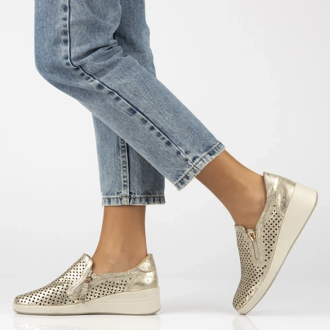 Leather shoes Filippo DP6210/25 GO gold