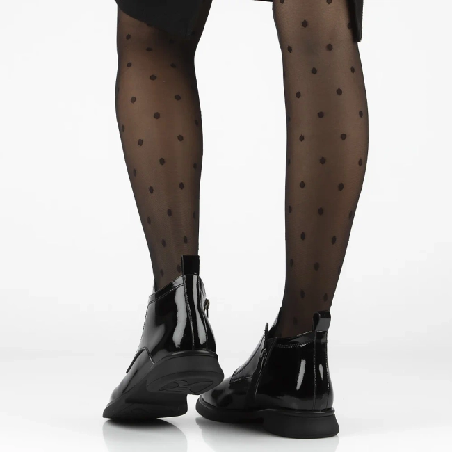 Leather ankle boots Filippo DBT7383/25 BK black