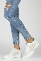 Leather sneakers Filippo DP4519/23 WH white