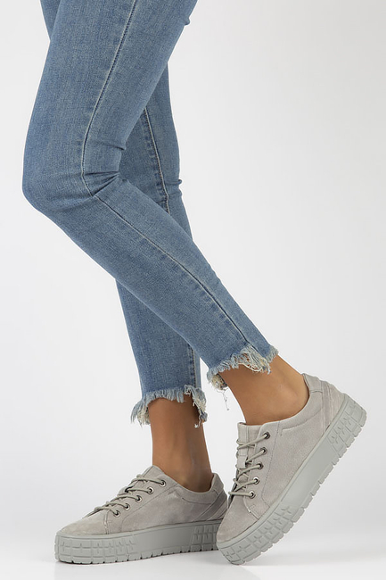 Leather shoes FILIPPO DP3527/22 GR grey