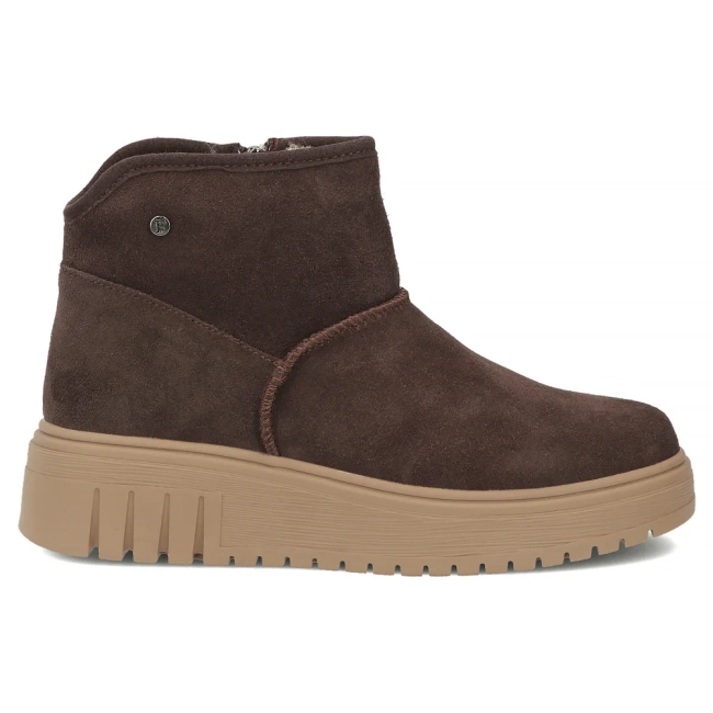 Leather platform ankle boots Filippo DBT8342/26 D BR dark brown