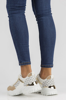 Sneakersy Filippo BB116 biało-beżowe