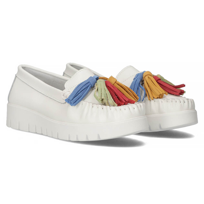 Leather shoes Filippo DP3535/22 WH white