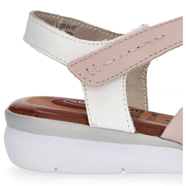 Sandały Jana 8-28205-24 197 White Comb