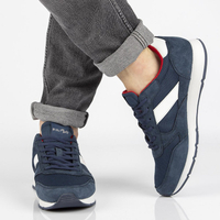 Skórzane buty Filippo MSP2117/21 NV granatowe