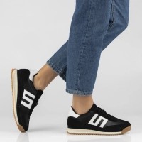 Skórzane sneakersy Filippo DP7686/26 BK czarne
