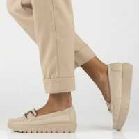 Leather loafers Filippo DP6827/25 BE beige