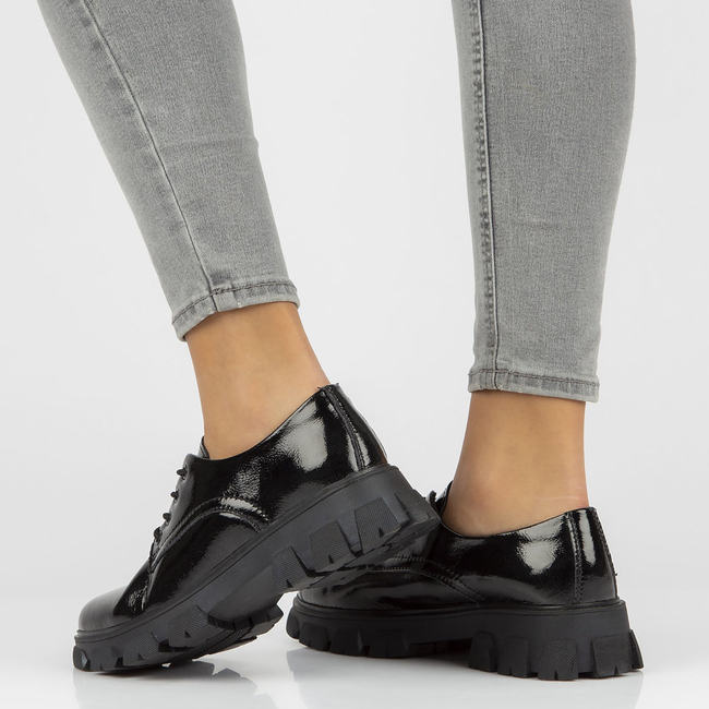 Leather shoes Filippo DP3153/22 BK black